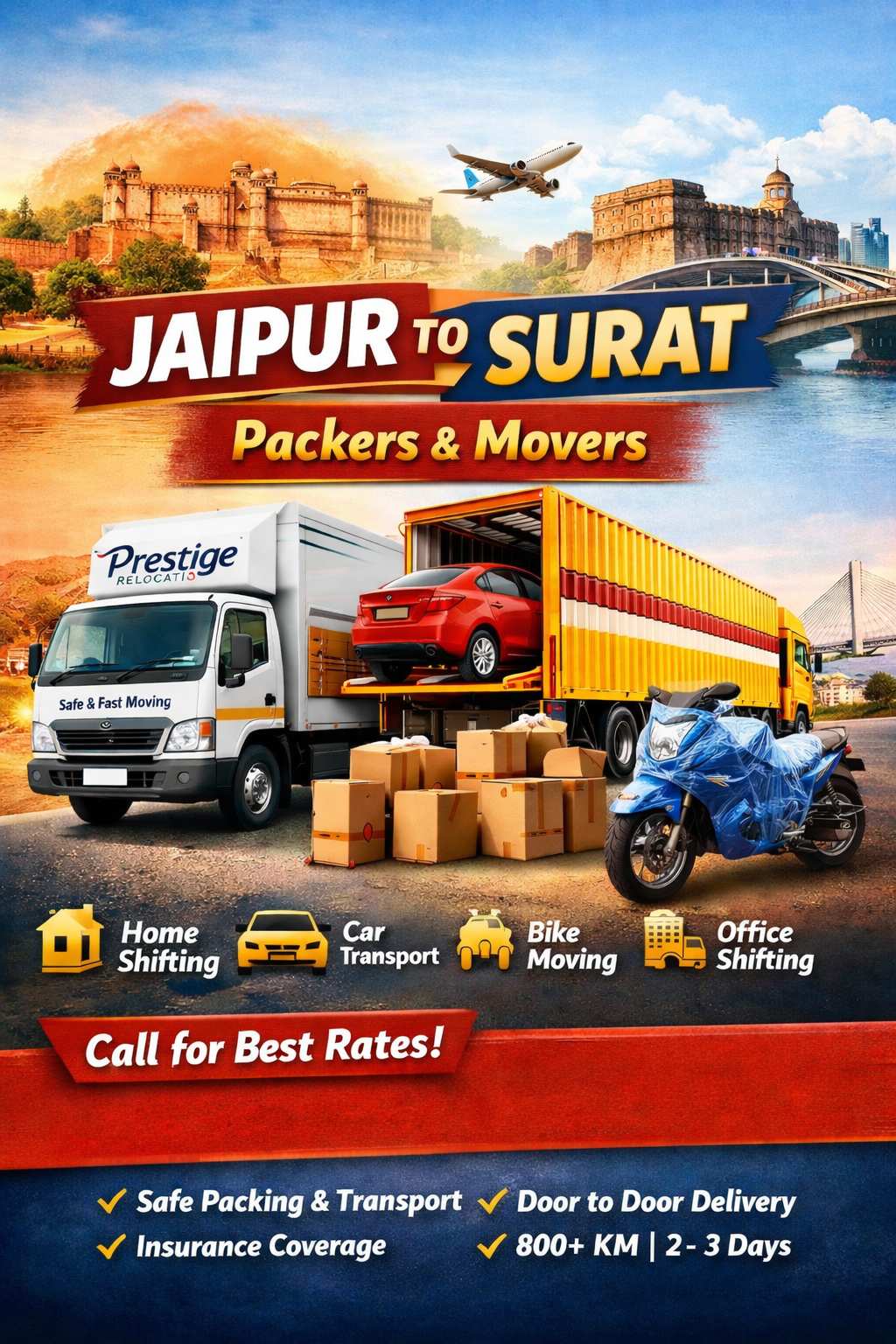 Jaipur to Surat Packers and Movers