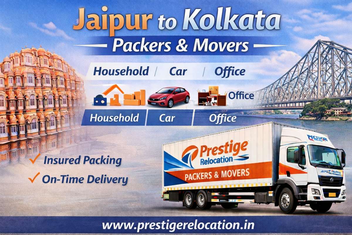 Jaipur to Kolkata Movers  and  Packers