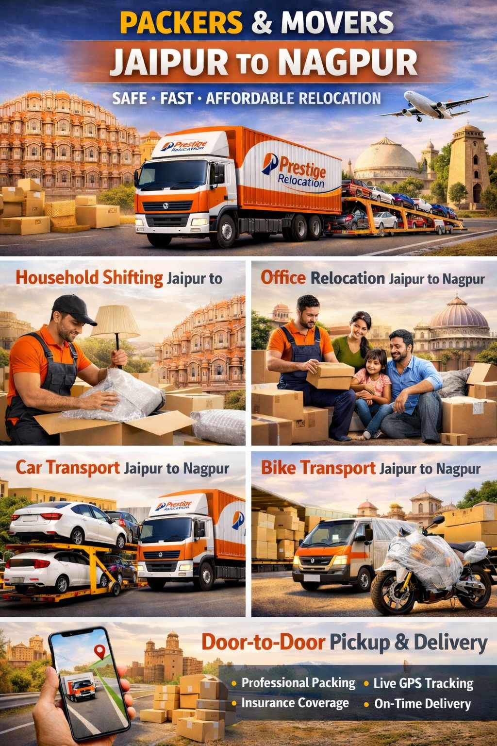 Packers and Movers Jaipur to Nagpur