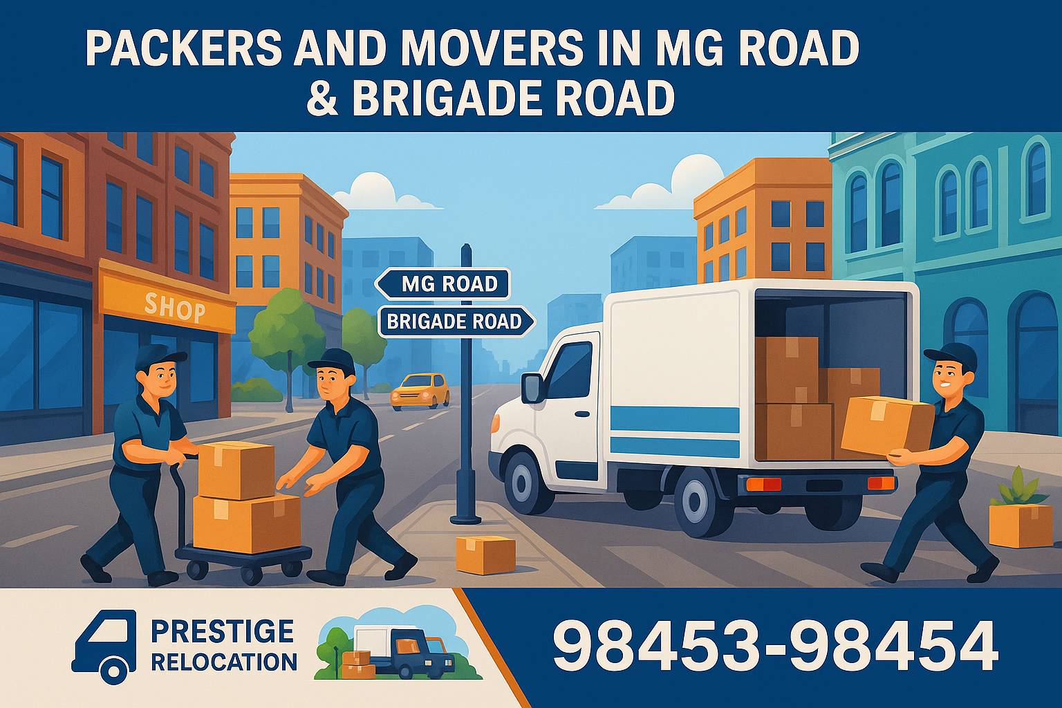 Packers and Movers in MG Road & Brigade Road
