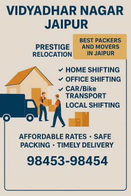 Packers and Movers in Vidyadhar Nagar Jaipur